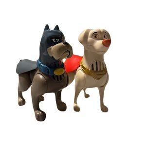 2/$35 Fisher Price DC Super Pets Dog ACE & KRYPTO lot 2 Talking Posable